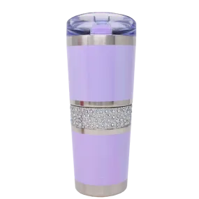 20 oz Hollywood Tumbler with Carry Ring Lid | Premium Insulated Bling Rhinestones Tumbler - Customizable