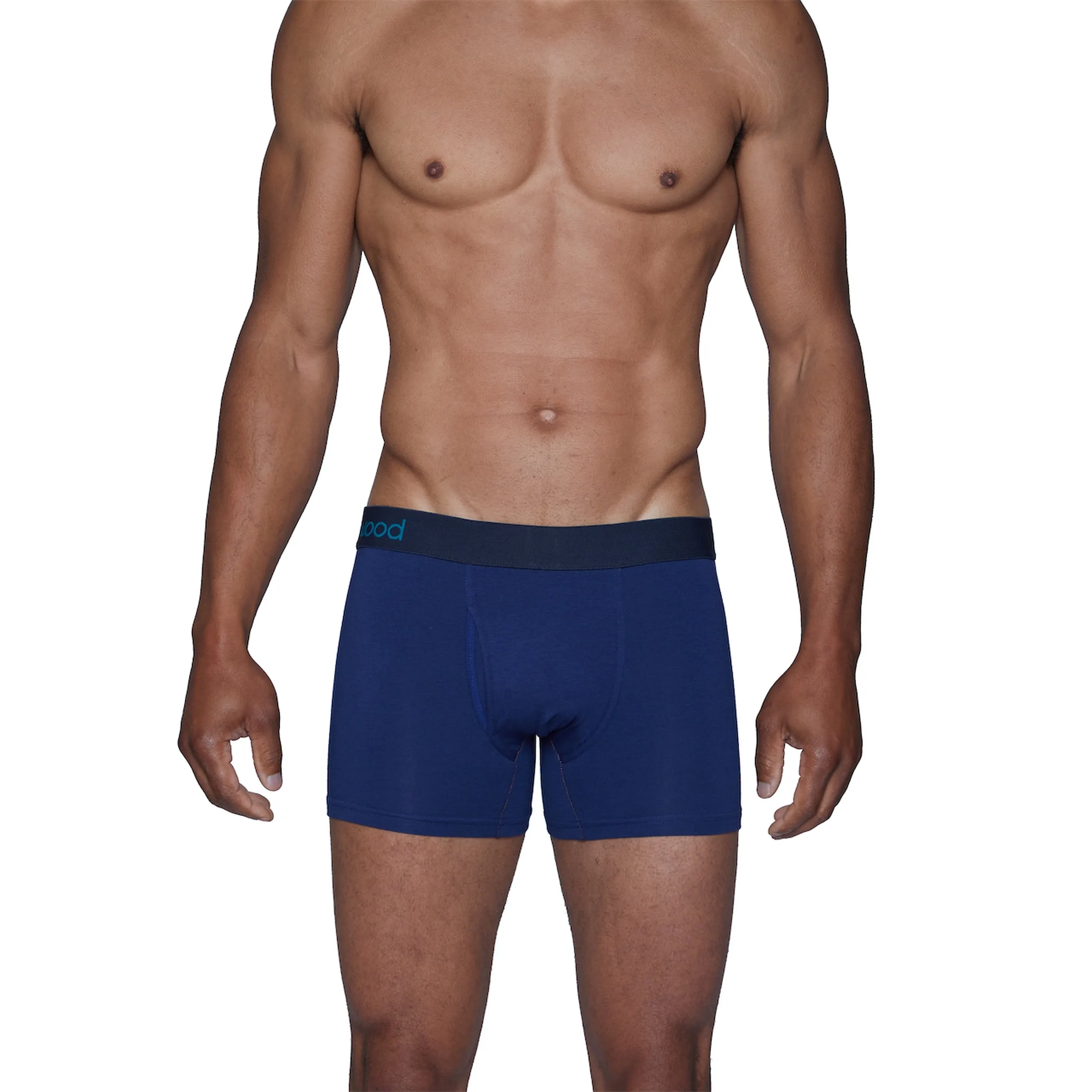 4-Pack Boxer Briefs w/ Fly in Darks (Stock Up & Save!) by Wood Underwear