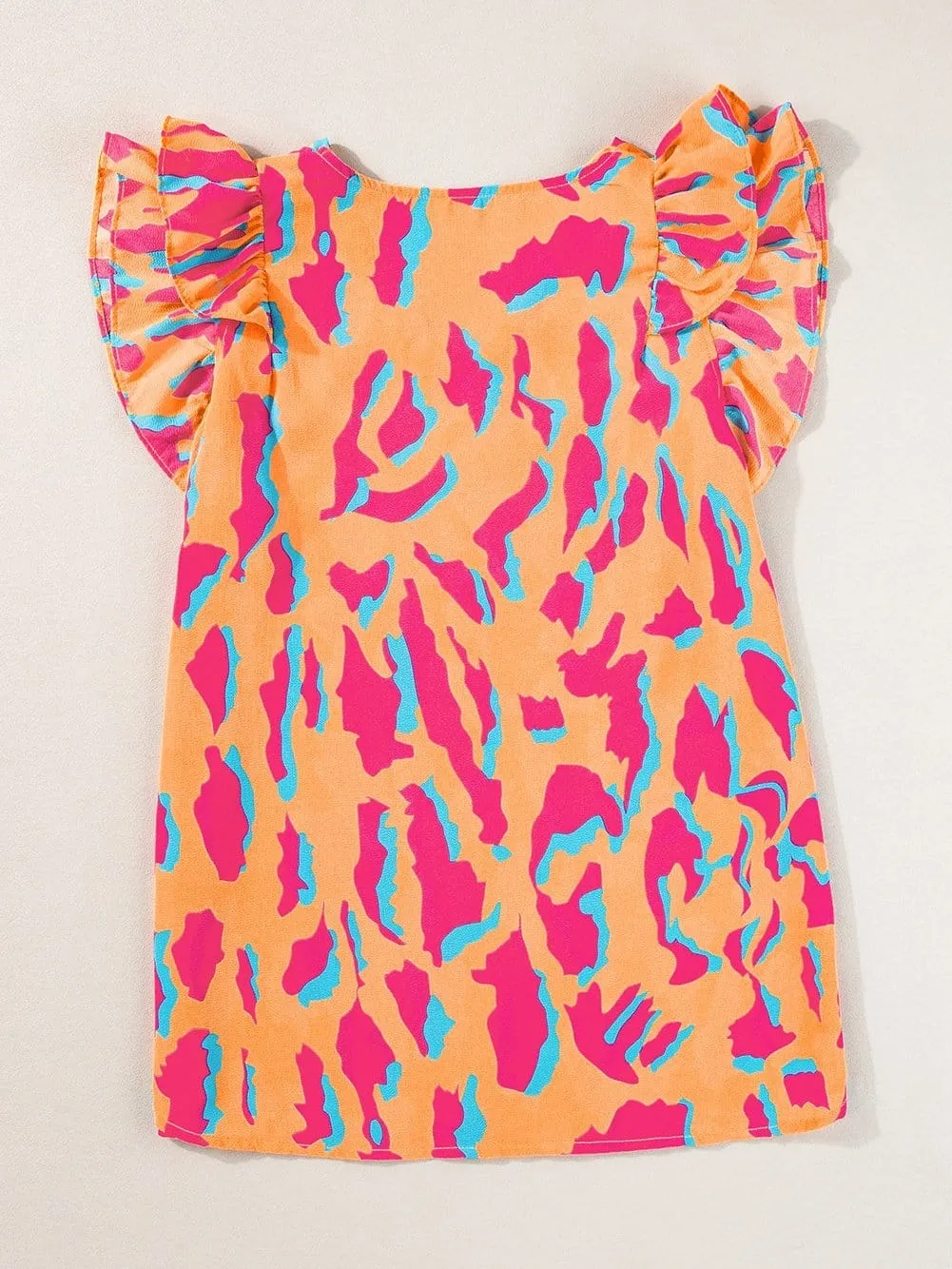 Abstract Print Double Layer Top