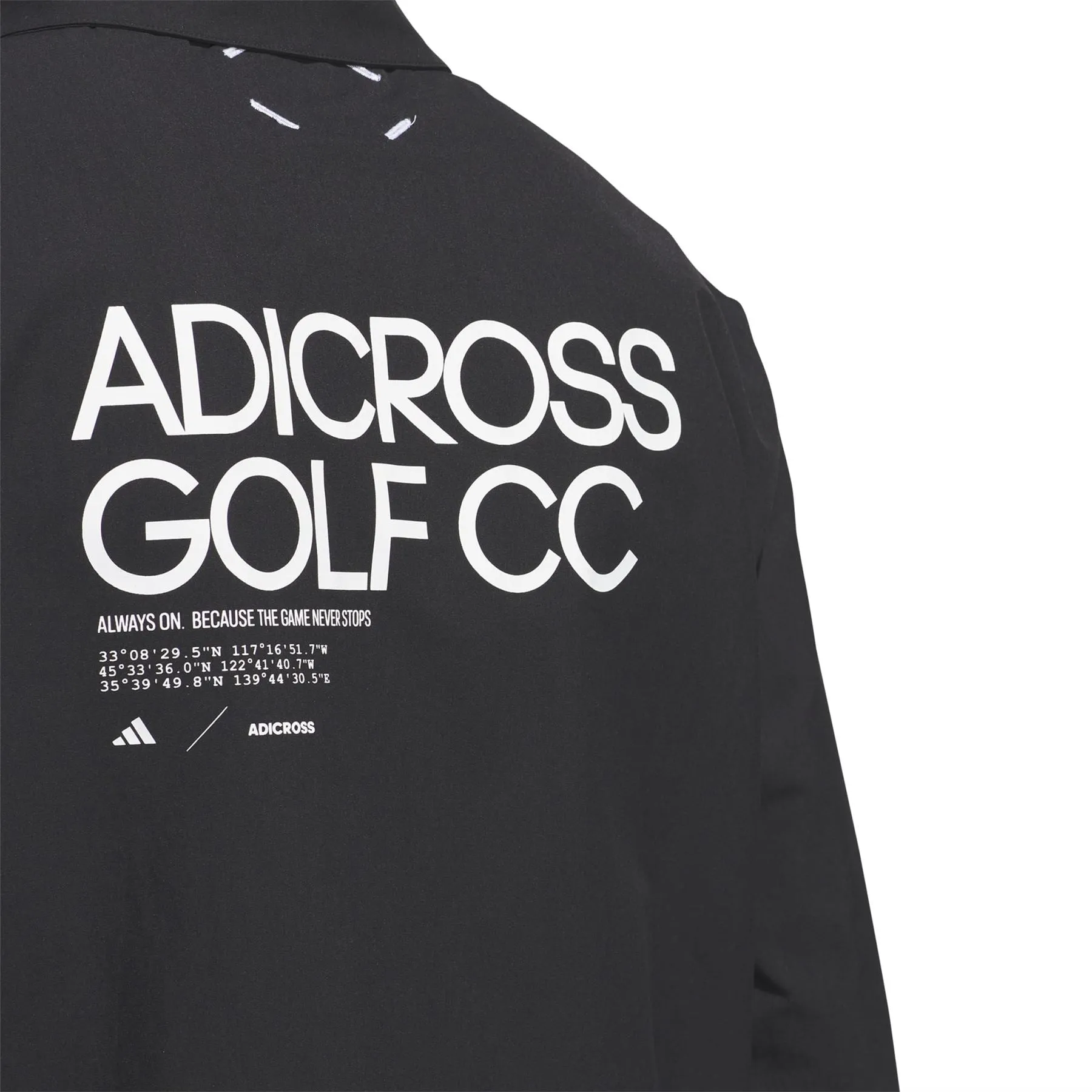 Adicross Button Through Coaches Jacket Black - SS24