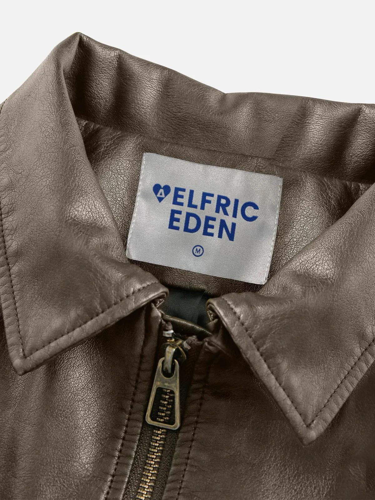 Aelfric Eden Solid Faux Leather Jacket