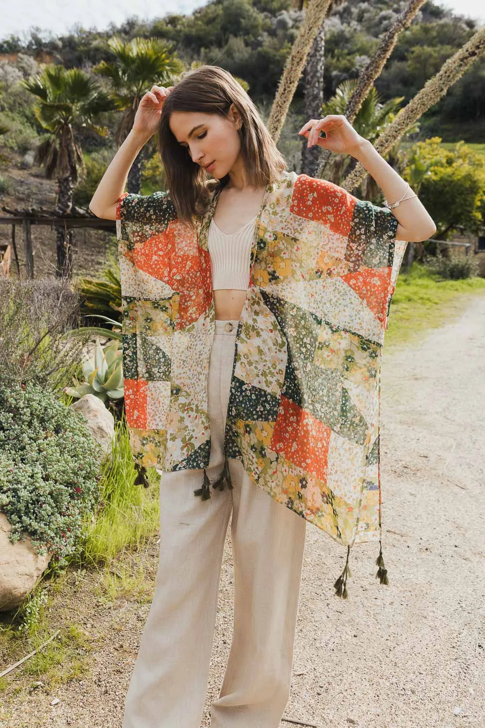 AGATHA PATCHWORK PRINTED DUSTER