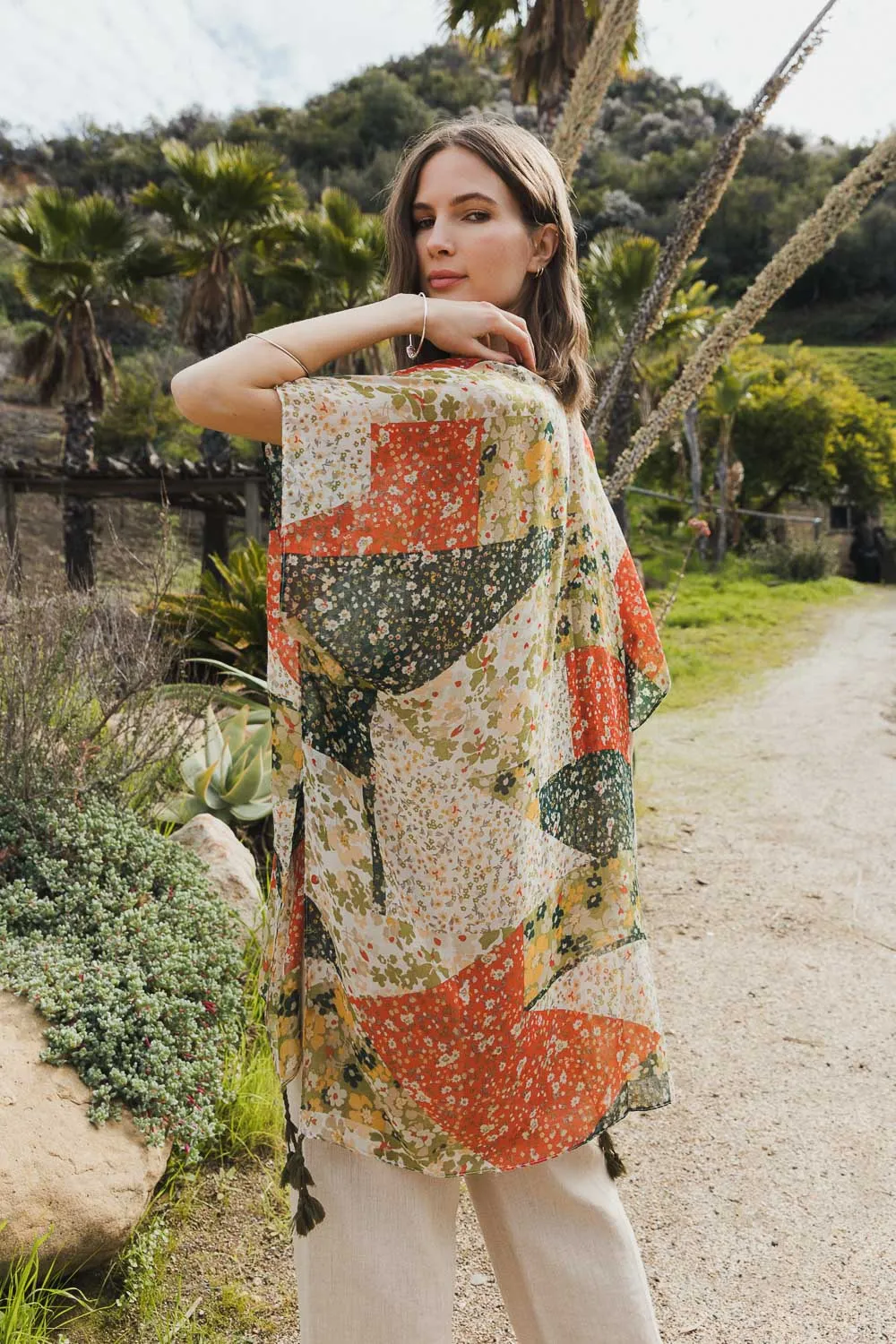 AGATHA PATCHWORK PRINTED DUSTER