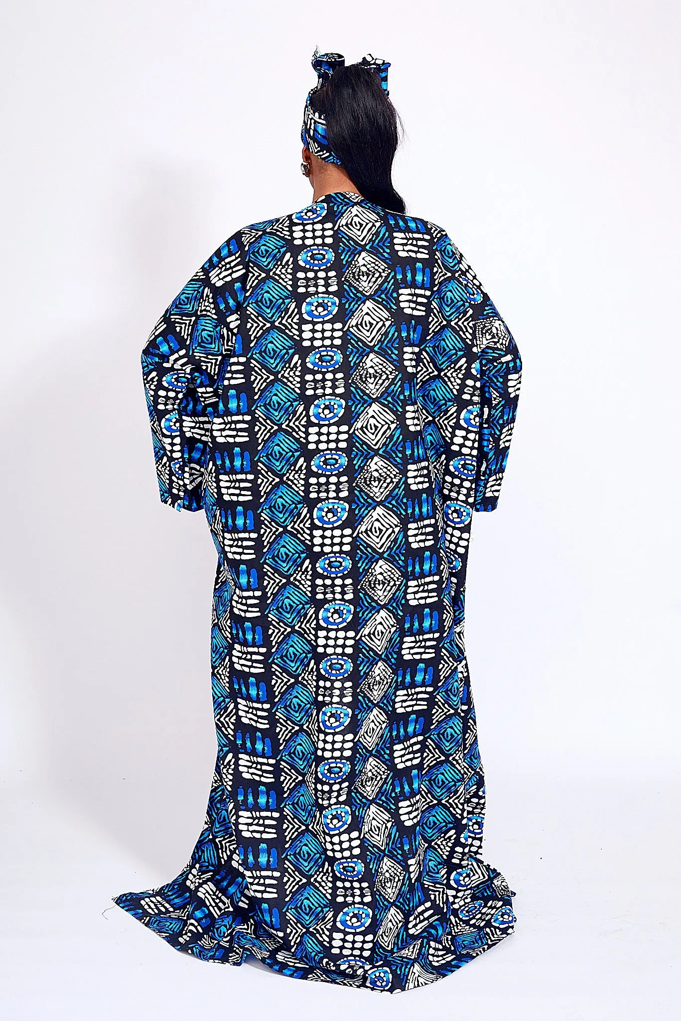 ANELE AFRICAN PRINT KIMONO