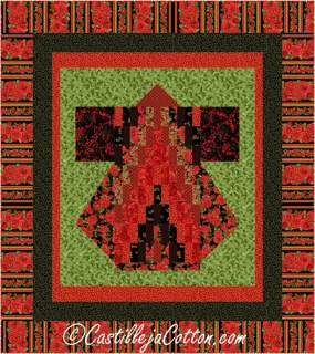 Bargello Kimono Queen Quilt CJC-57172e - Downloadable Pattern