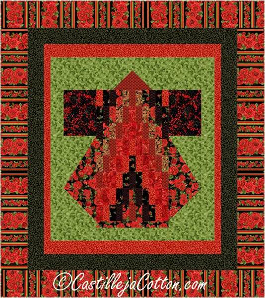 Bargello Kimono Queen Quilt CJC-57172e - Downloadable Pattern