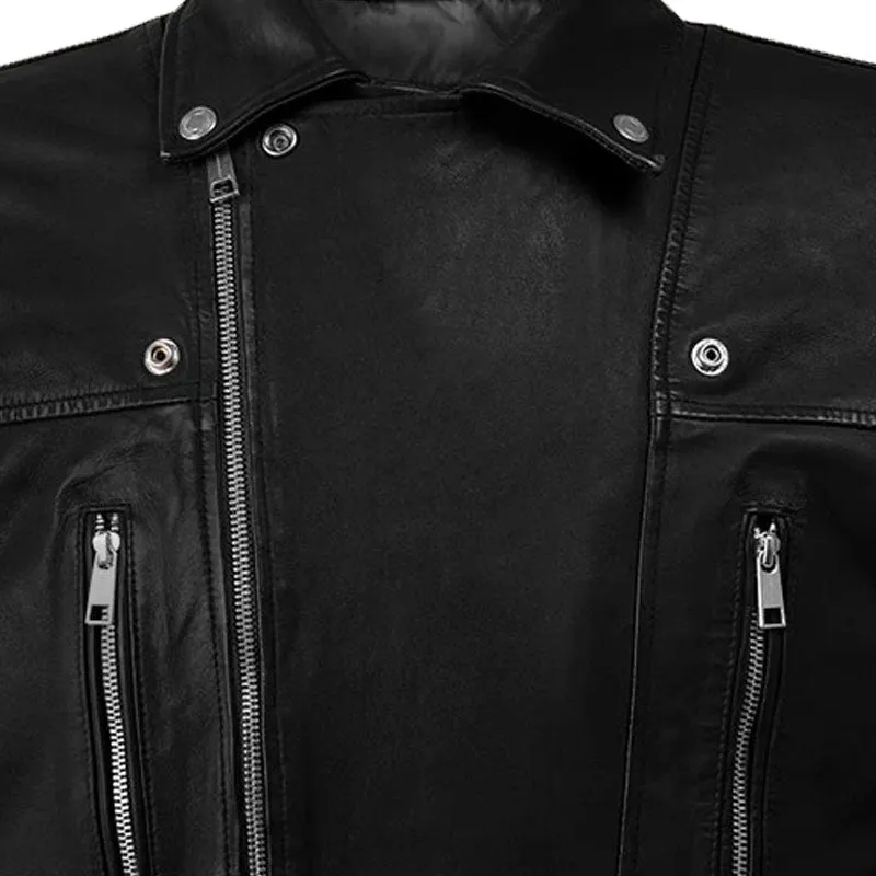 Best Genuine Looking Dauntless Black Fashion Boys Biker Leather Jacket