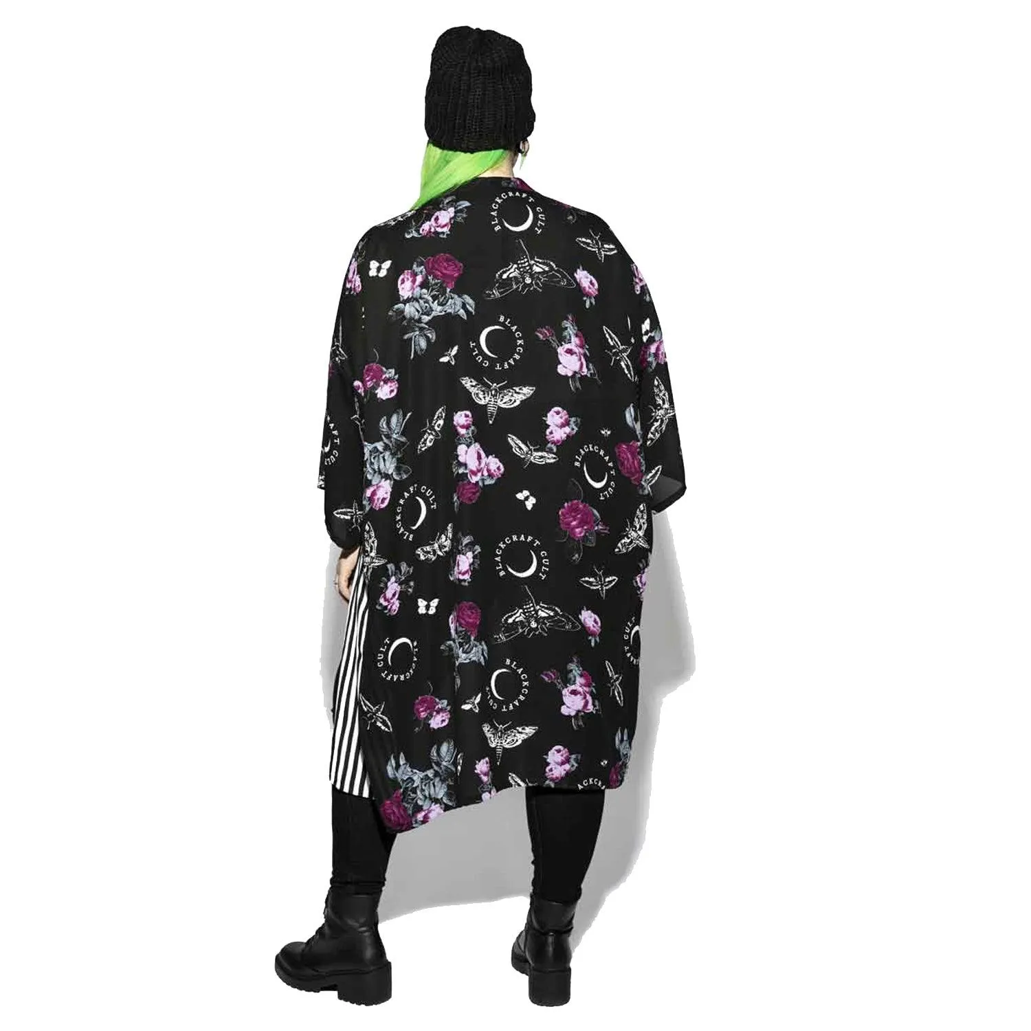 Blackcraft Cult - DARK FLORAL - Long Duster Kimono