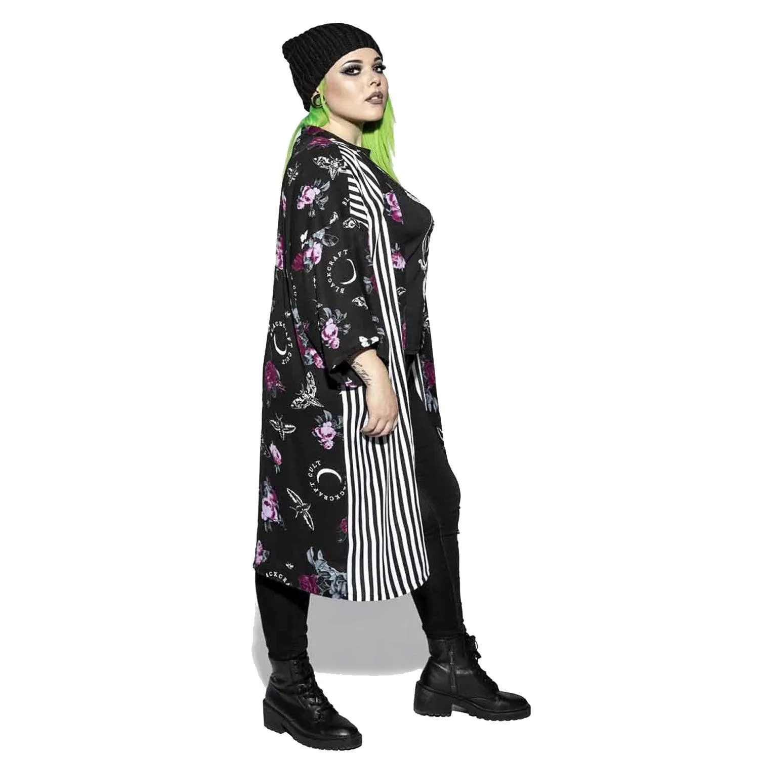 Blackcraft Cult - DARK FLORAL - Long Duster Kimono