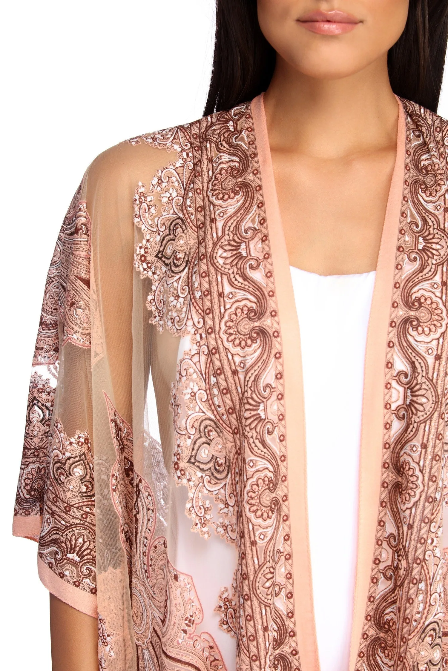 Bohemian Burnout Fringe Kimono