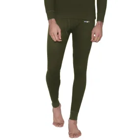 Bontact Men's Plain Regular Fit Thermal Bottom - Olive