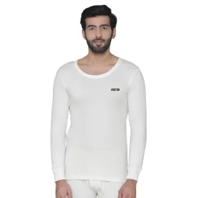 Bontact Men's Plain Regular Fit Thermal Vest - Off White