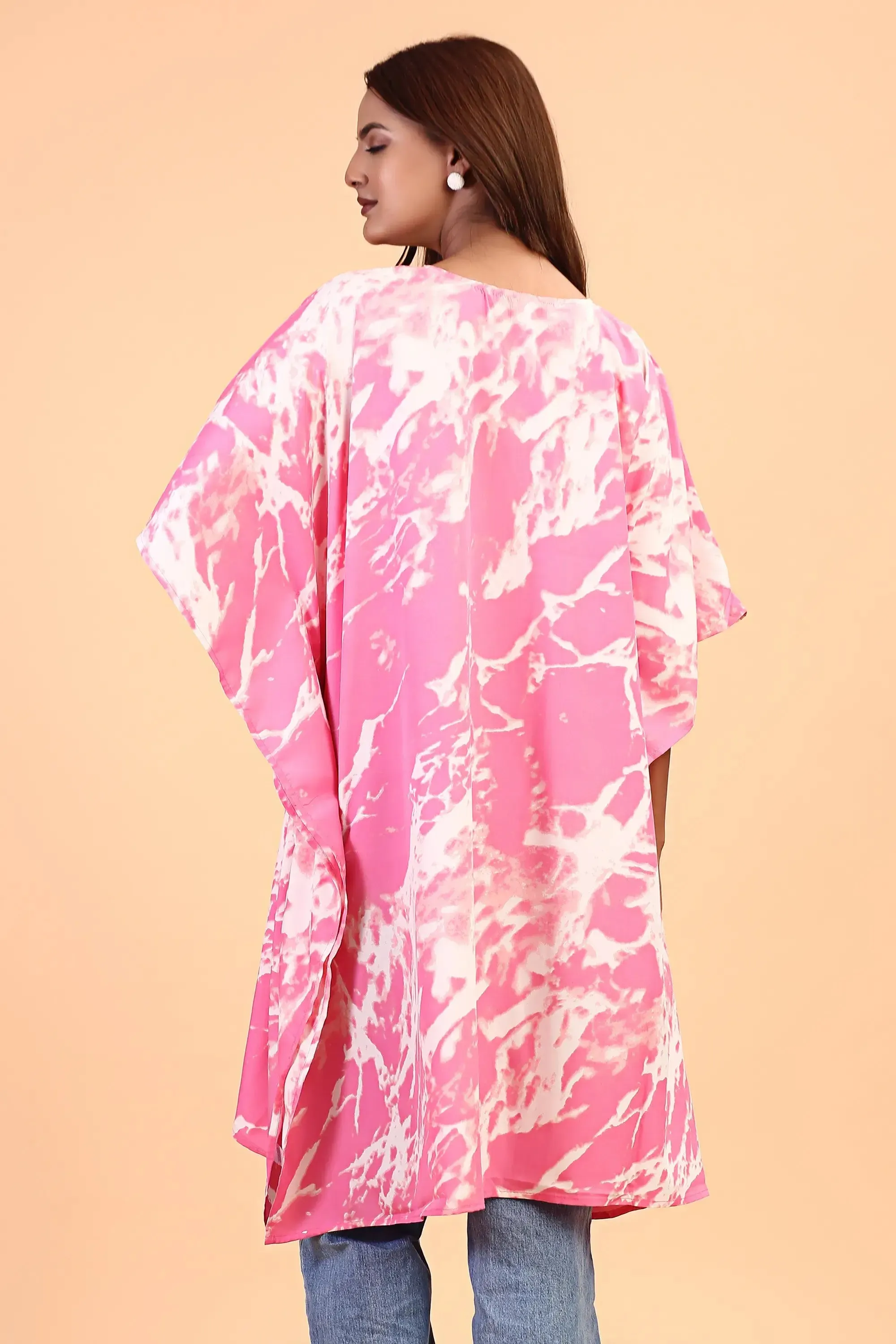 Brush Strokes Maxi Kimono