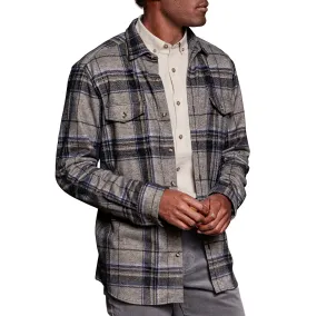 BRUSHED LARGE PLAID BUTTON UP