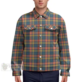 Buchanan Ancient Tartan Unisex Lapel Cotton Jacket