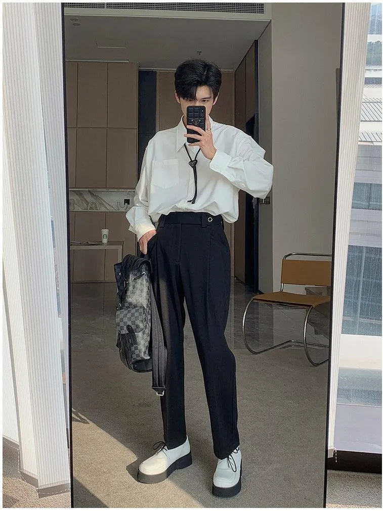 Casual Suit Cropped Pants