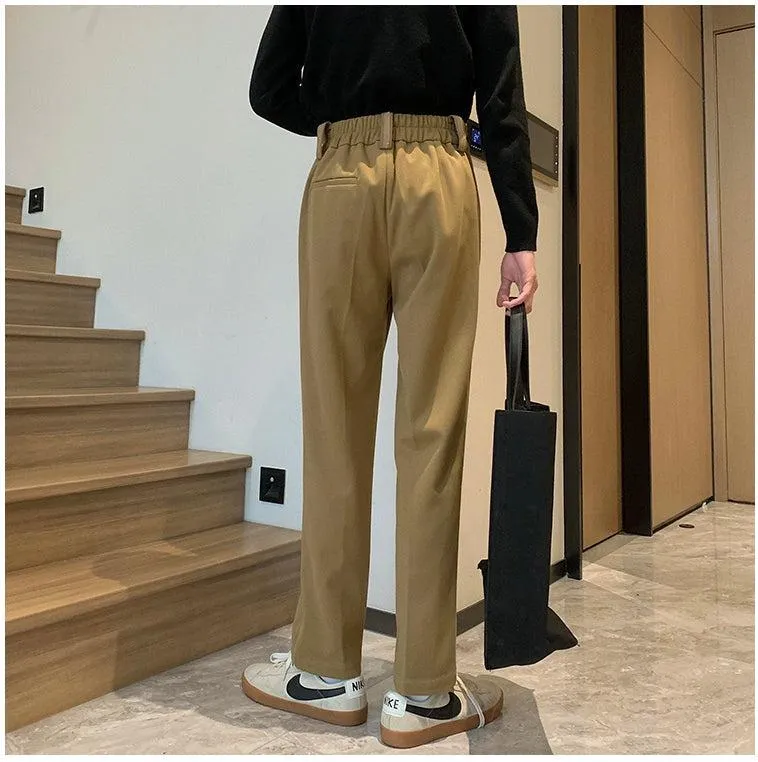 Casual Suit Cropped Pants