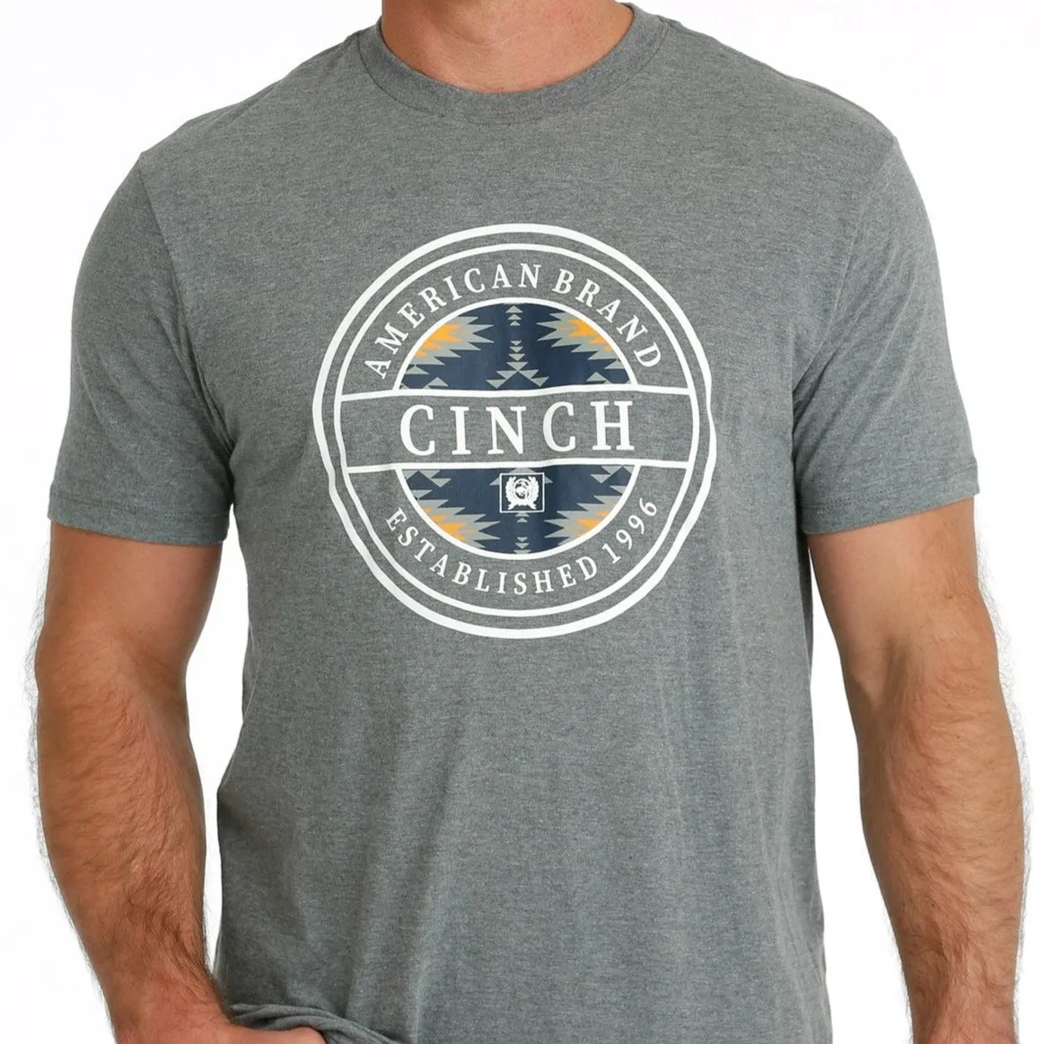 Cinch Men's American Brand Cinch T-Shirt in Gray