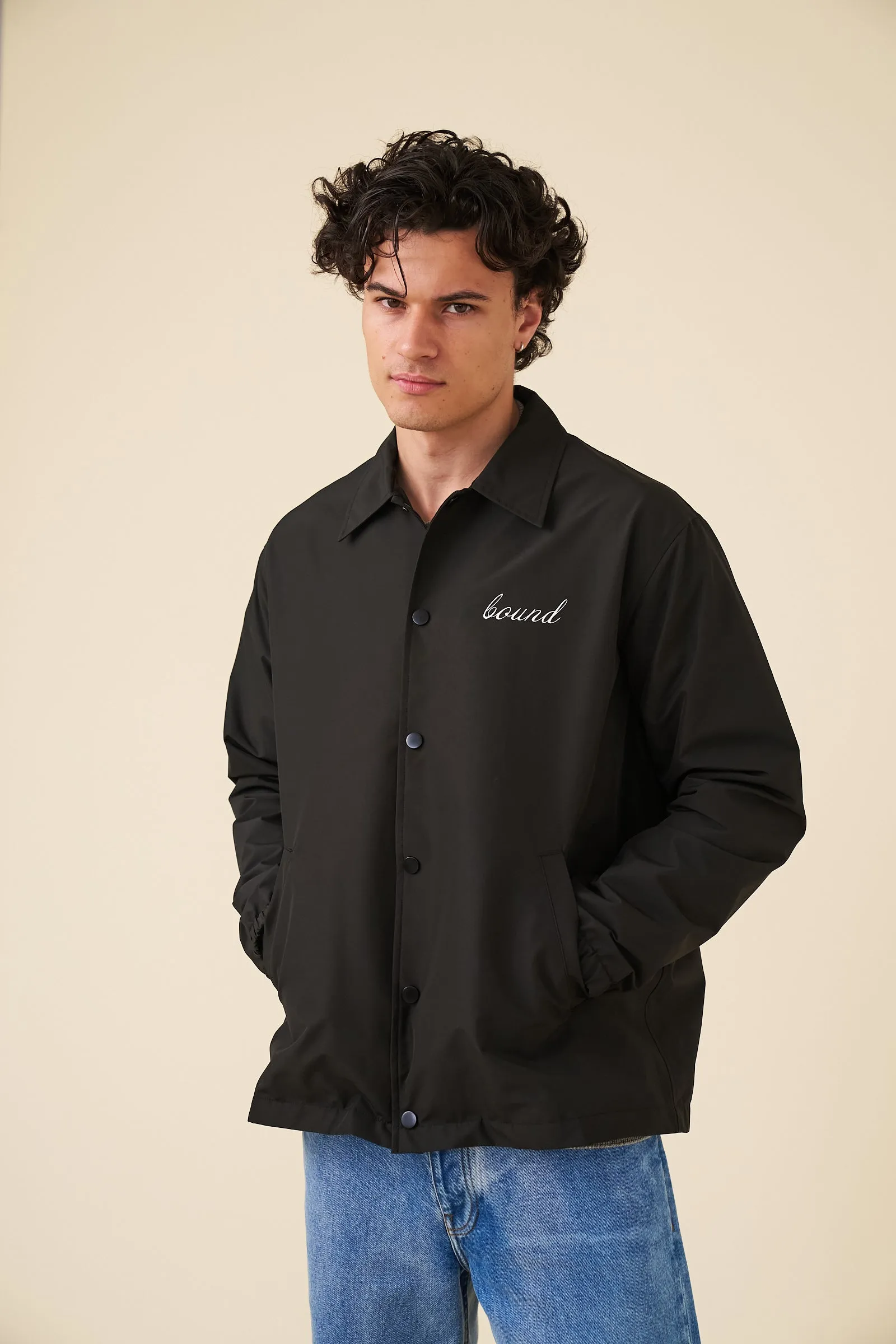 CLASSIC COACH JACKET - BLACK