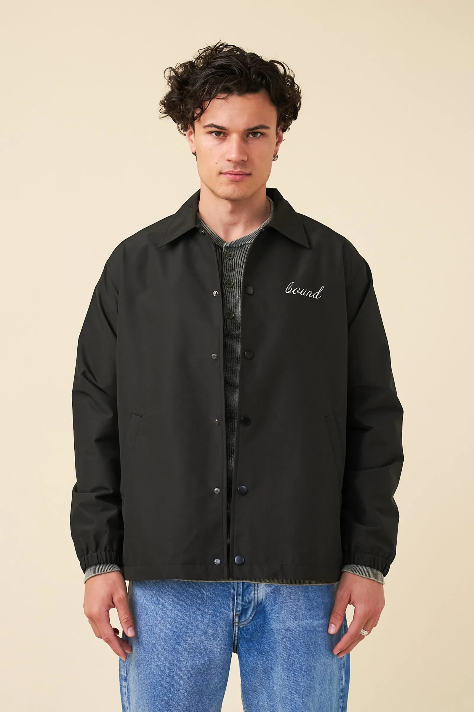 CLASSIC COACH JACKET - BLACK