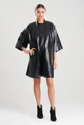 Croc Vegan Leather Kimono Topper