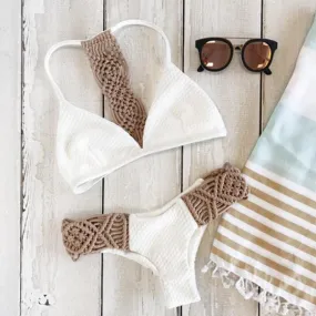 Crochet Triangle Bikini Set