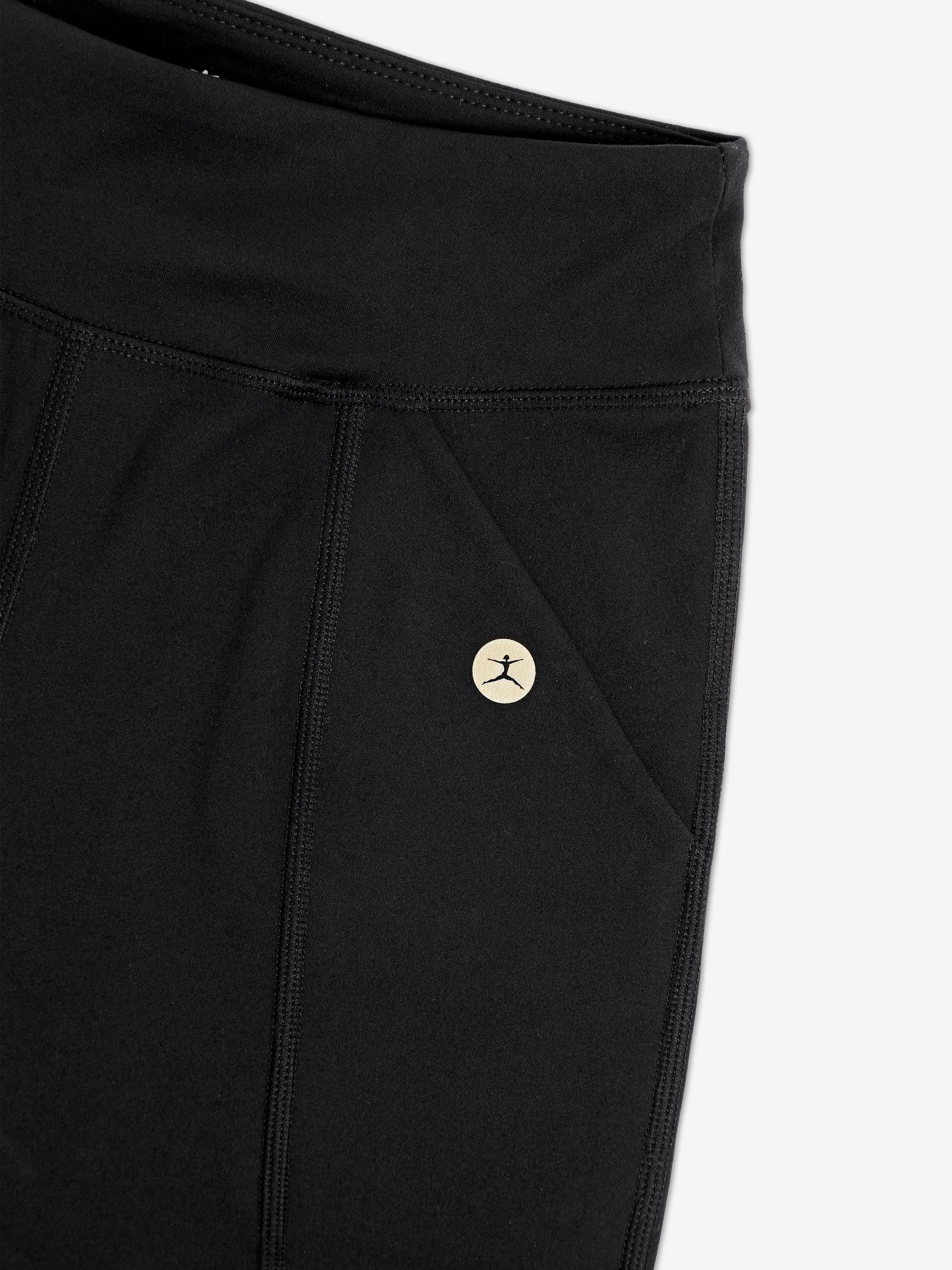 Danskin Girls High Waist Leggings with Pockets in Black