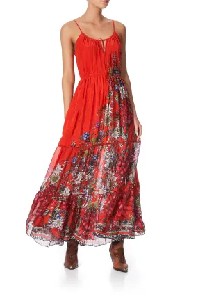 DRESS WITH FRONT TIE DETAIL WONDERING WARATAH