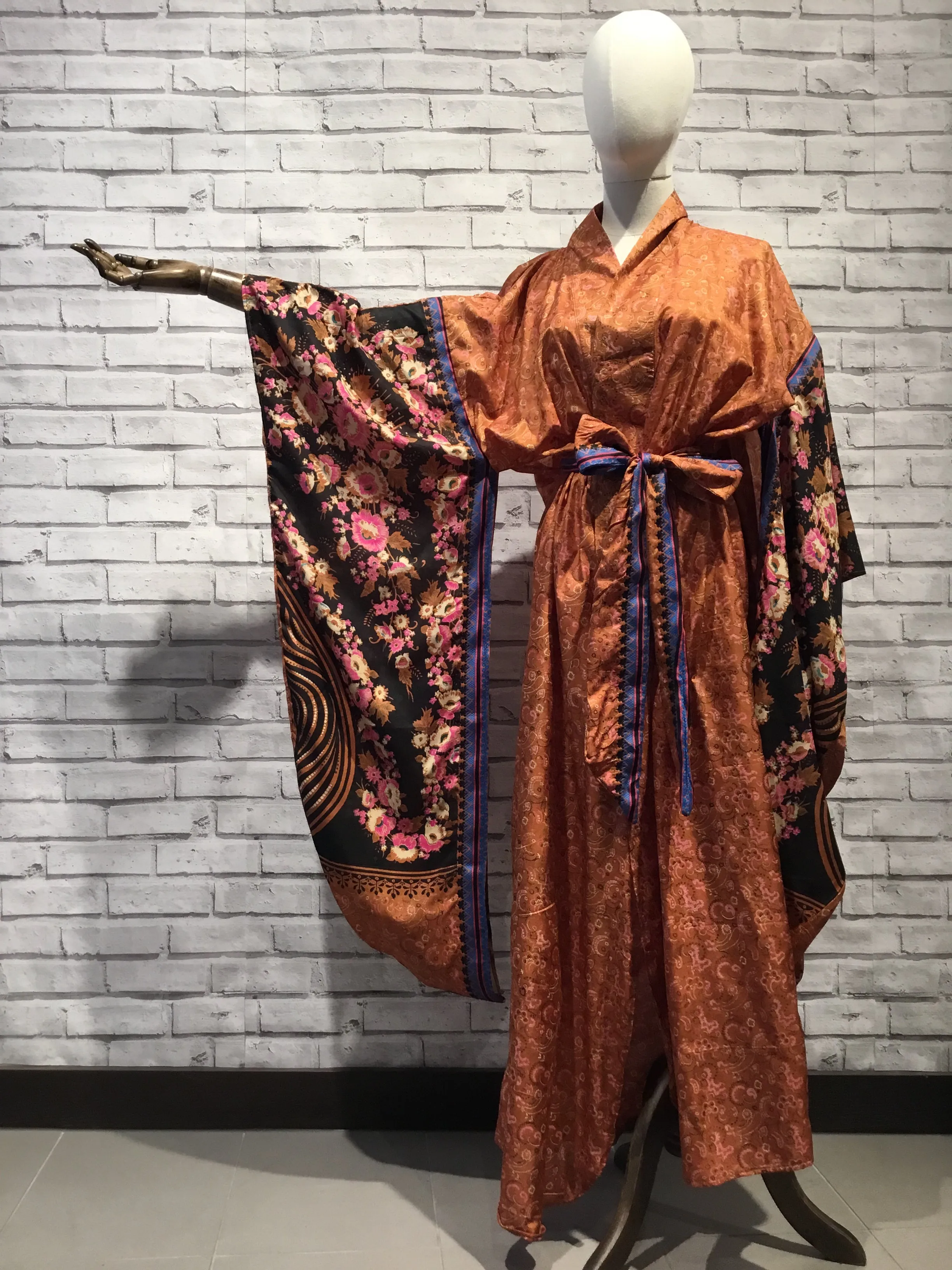 Dusky Coppertail Silk Kimono