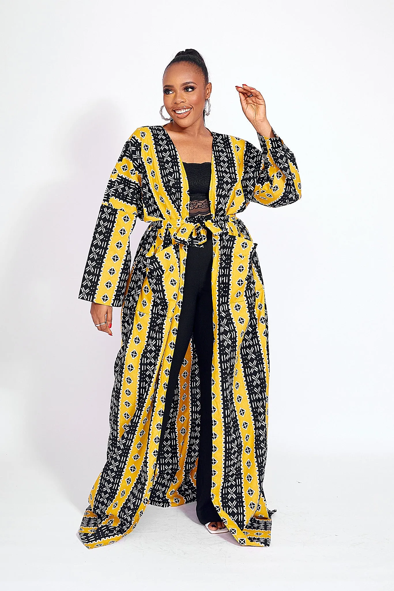 ELNA AFRICAN PRINT KIMONO