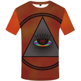 Eye T-shirt Men Geometric Flower Shirt Print Rainbow Tshirt Anime Gothic T-shirts Graphic Psychedelic Tshirts Cool Short Sleeve