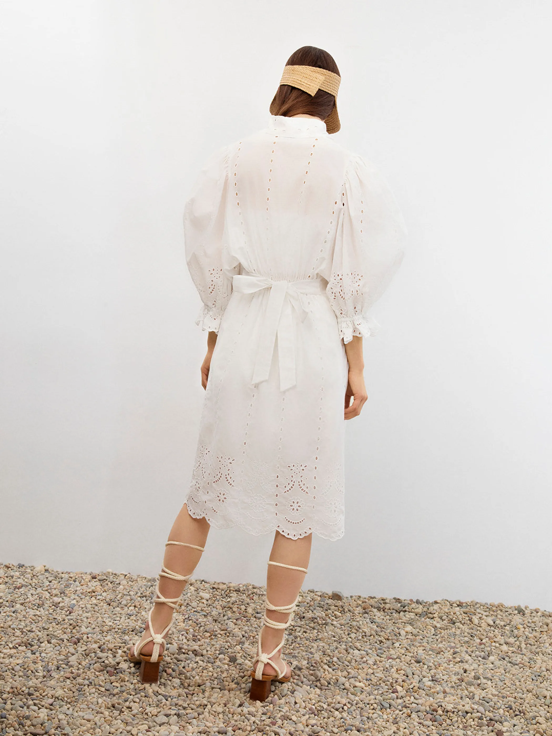 Eyelet Kimono