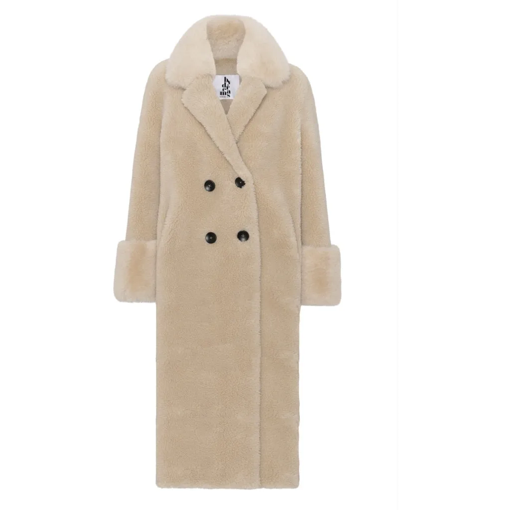 Fiona Wool Coat Long - Beige