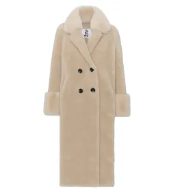 Fiona Wool Coat Long - Beige