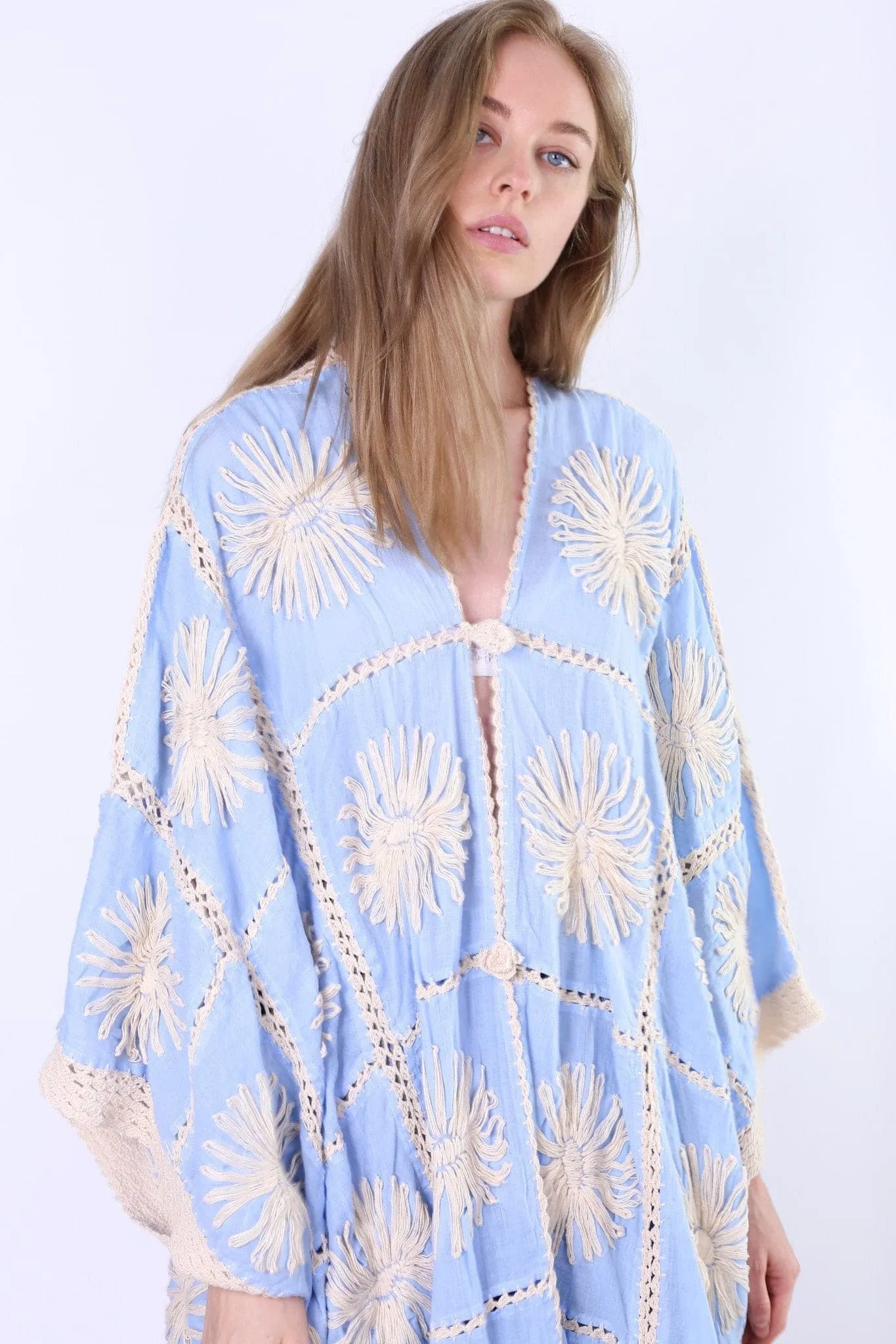 FLORA CROCHET KIMONO X FREE PEOPLE