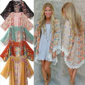 Floral Lounge Kimono