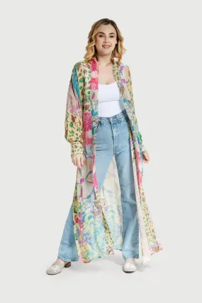 Floral Patch Kimono For Spring