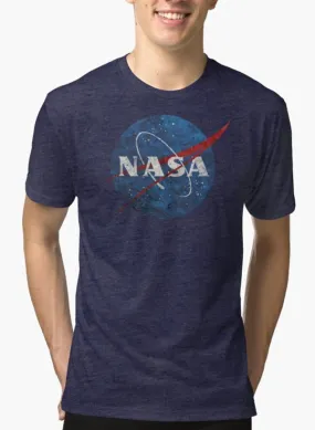 Galactic Legacy NASA Vintage Emblem Tee in Purple - 100% Cotton