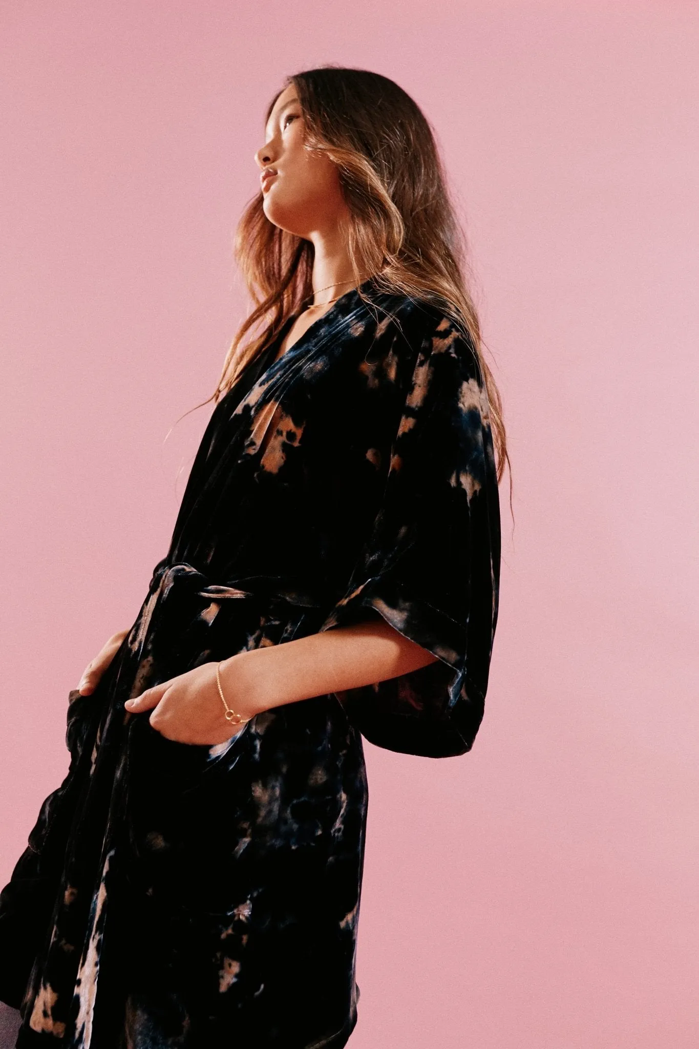 Half Moon Kimono in Velvet