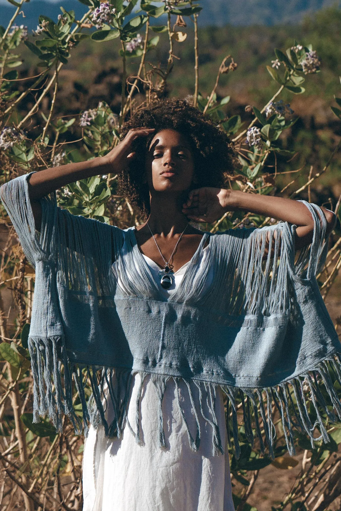 Hand Loomed Cotton Blouse • Boho Top Women • See Through Bohemian Top