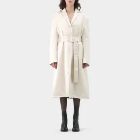 Jil Sander Satin Wool Padded Coat