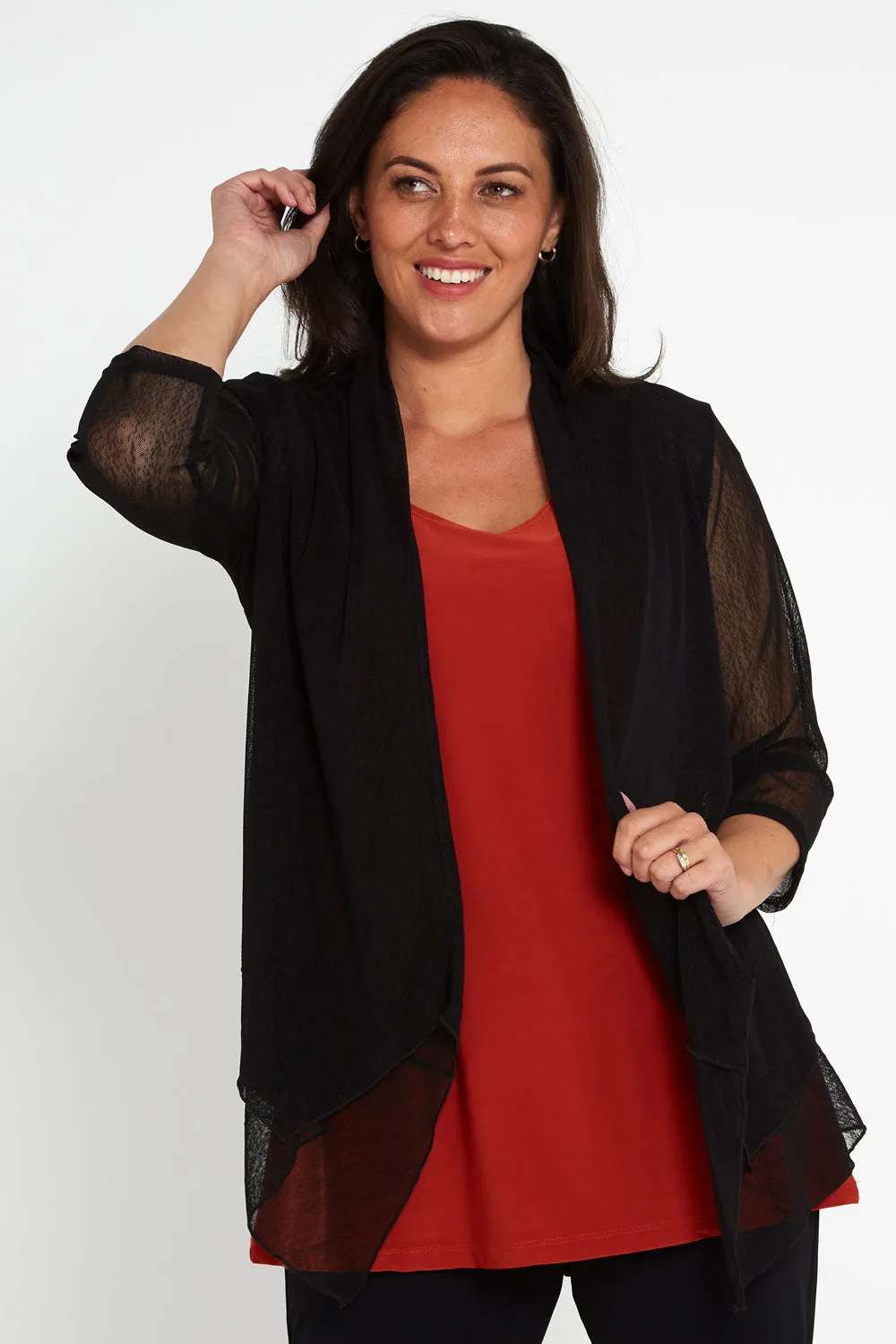 Kataleya Mesh Jacket - Black