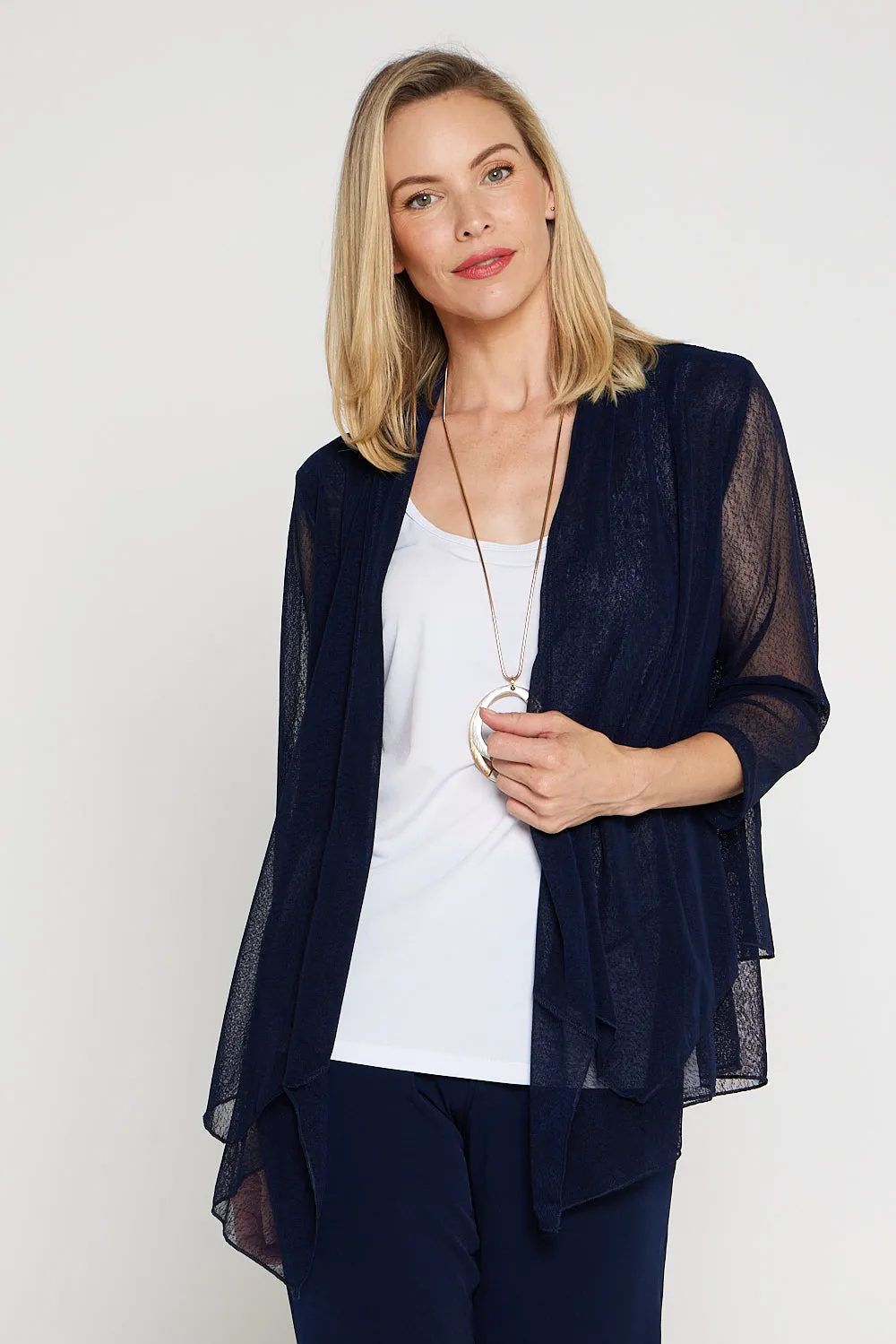 Kataleya Mesh Jacket - Dark Navy