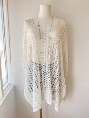 Kimono Crochet Cover Up (2 colors)