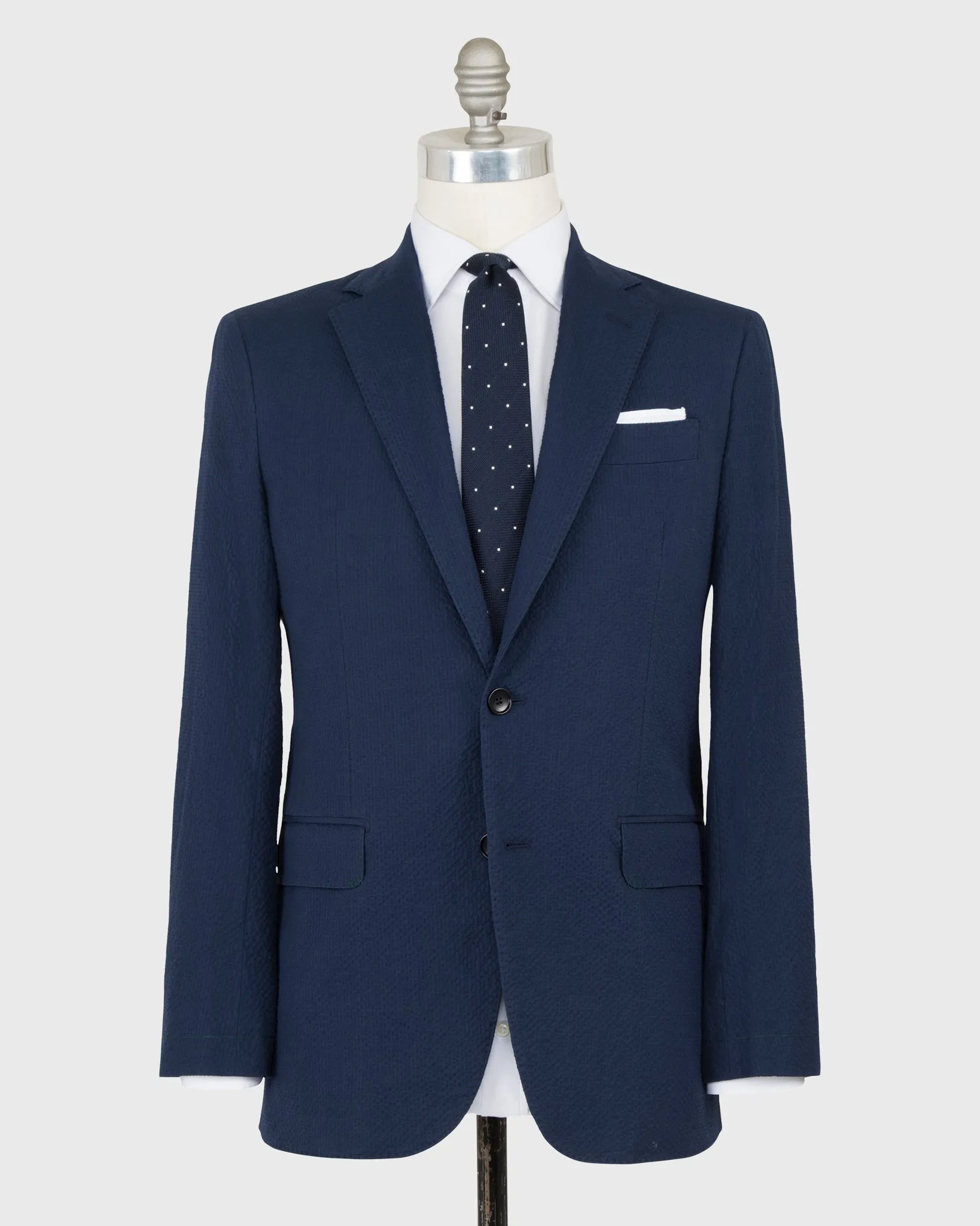 Kincaid No. 2 Jacket in Navy Stretch Seersucker