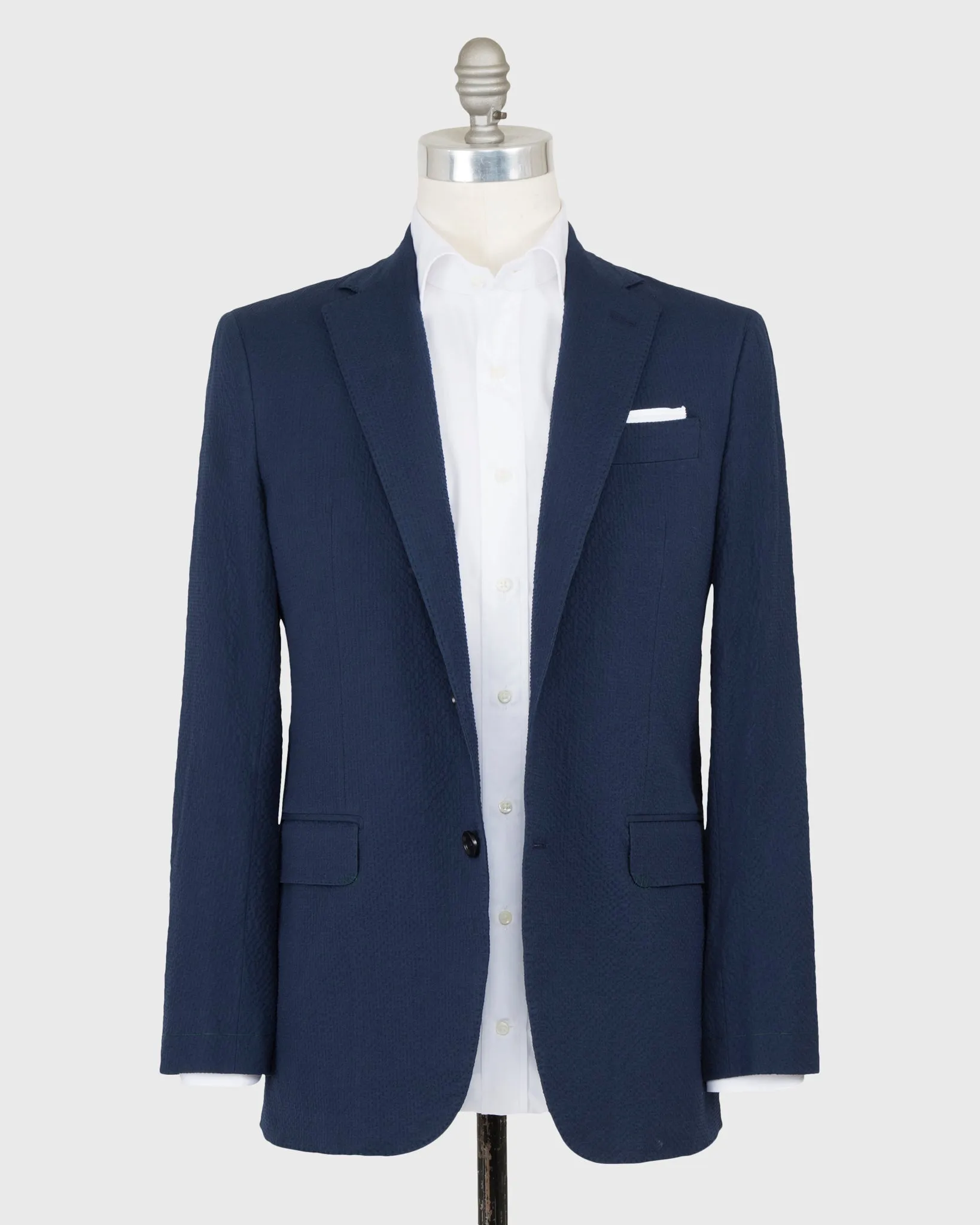 Kincaid No. 2 Jacket in Navy Stretch Seersucker