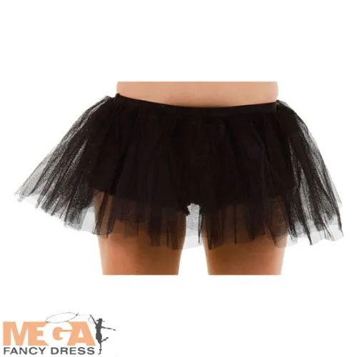 Ladies Tutu 3 Layer Black Party Dance Costume Accessory