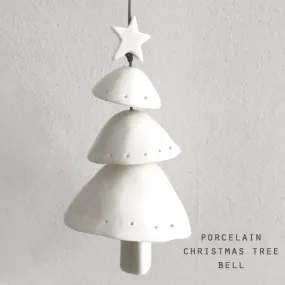 Layered Porcelain Christmas Tree Bell