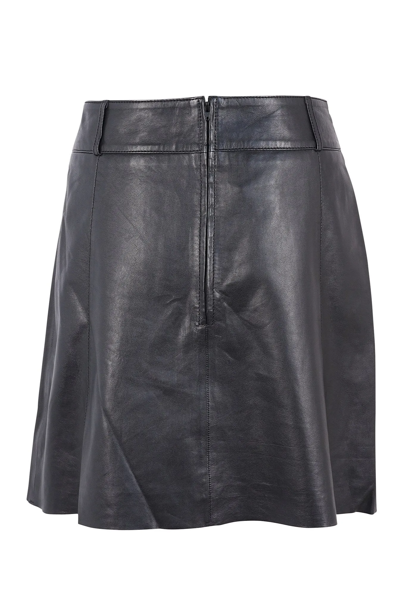 Leather A line Skirt