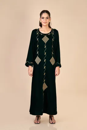 LONG DRESS (EMBROIDERED) W24-F41